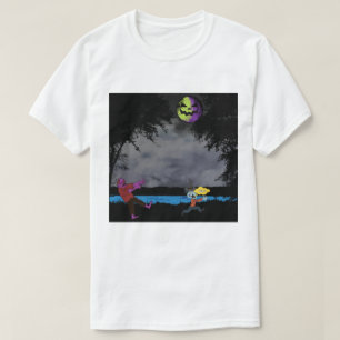 Camiseta Un hombre perseguido por zombis