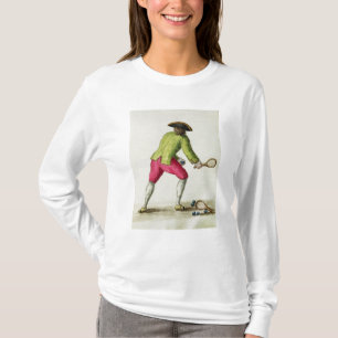 Camiseta Un hombre que juega con una estafa y las bolas