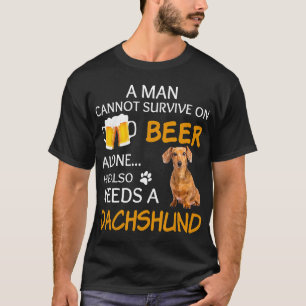 Camiseta Un Hombre También Necesita Un Dachshund