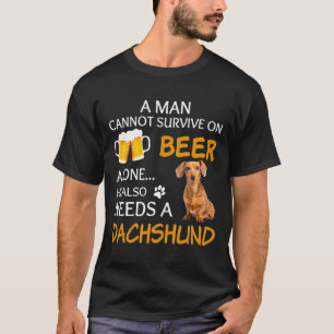 Camiseta Un Hombre También Necesita Un Dachshund