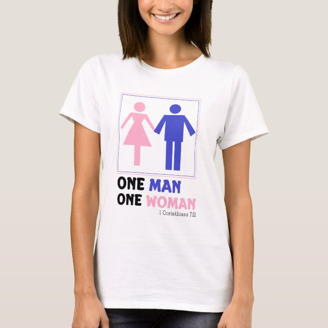 Camiseta Un hombre una mujer (Anverso)