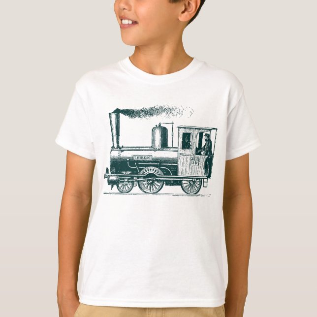 Camiseta Un hombre y su tren - Dk Green (Anverso)
