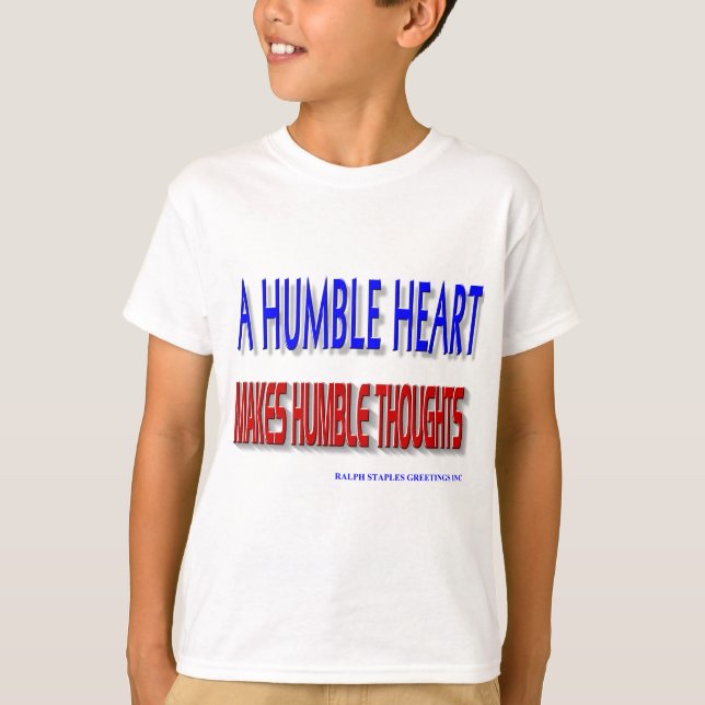 CAMISETA UN HUMILDE CORAZÓN (Anverso)