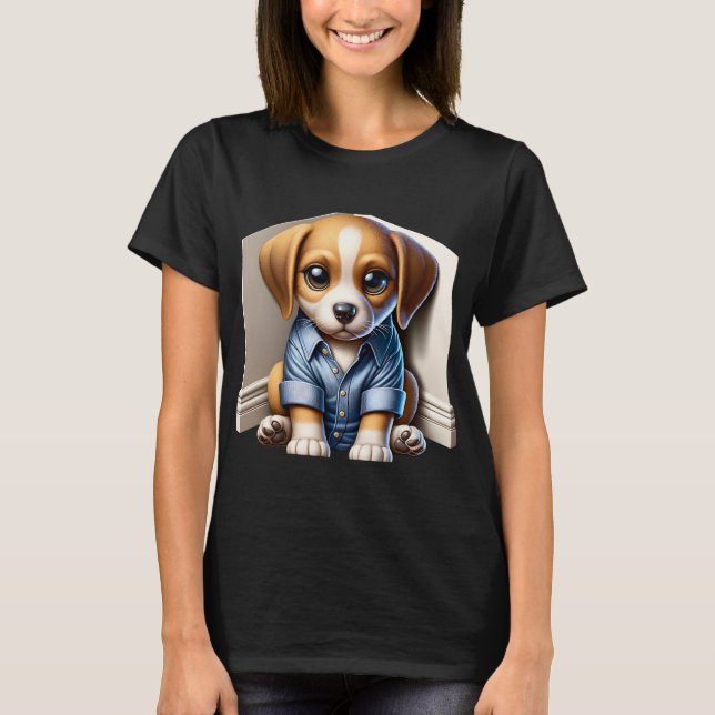 Camiseta Un humor triste de los cachorros (Anverso)