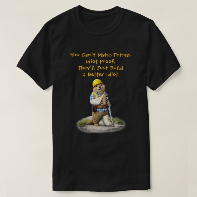 Camiseta "Un idiota mejor" (Diseño del anverso)