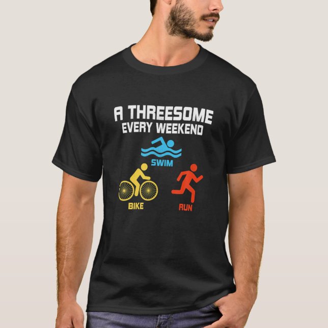 Camiseta Un Impresionante Fin De Semana - Bañarse, Biciclet (Anverso)