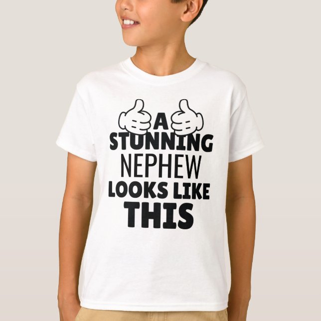 Camiseta Un impresionante sobrino se parece a este regalo g (Anverso)