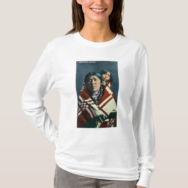 Camiseta Un indio Madonna del cuervo y niño (Anverso)