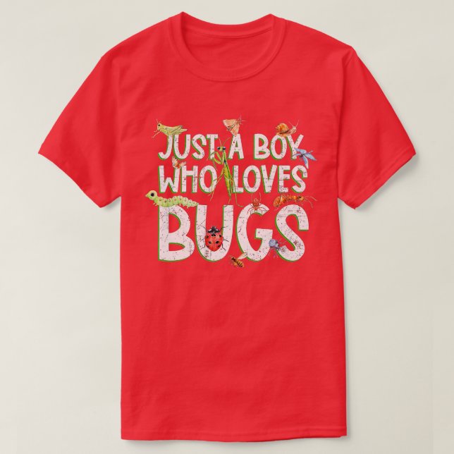 Camiseta Un insecto gracioso que ama a los bichos (Diseño del anverso)