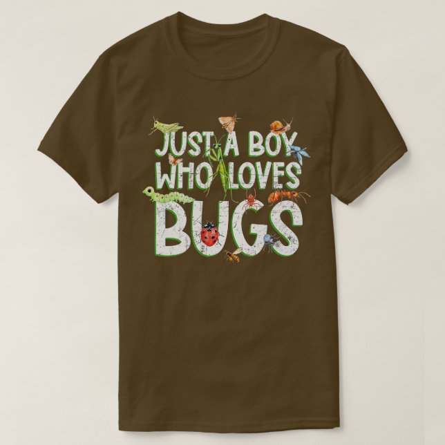 Camiseta Un insecto gracioso, sólo un chico que ama los bic (Diseño del anverso)
