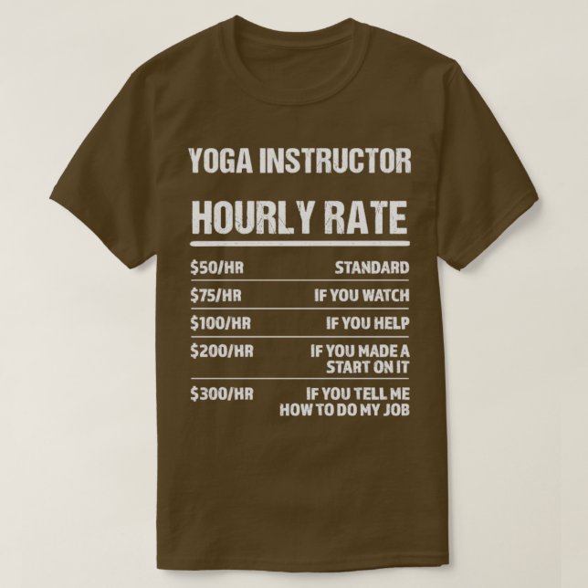 Camiseta Un instructor de yoga con un regalo de cumpleaños  (Diseño del anverso)