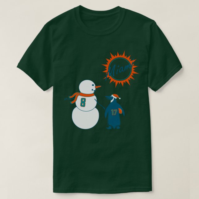 Camiseta Un invierno novato para los delfines (Diseño del anverso)