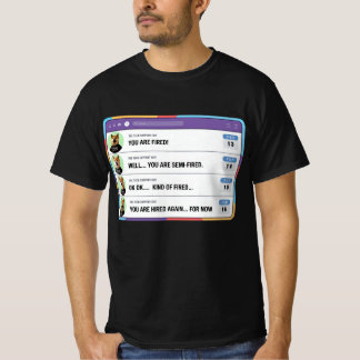 Camiseta Un jefe tonto despide a la gente por error