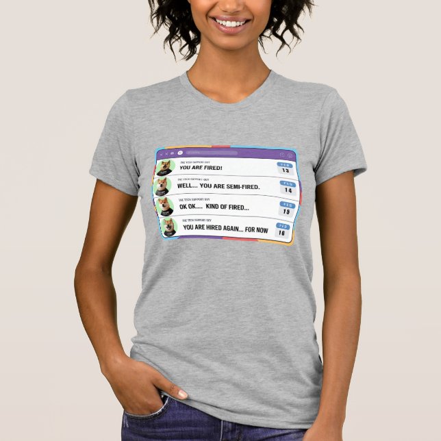 Camiseta Un jefe tonto despide a la gente por error (Anverso)