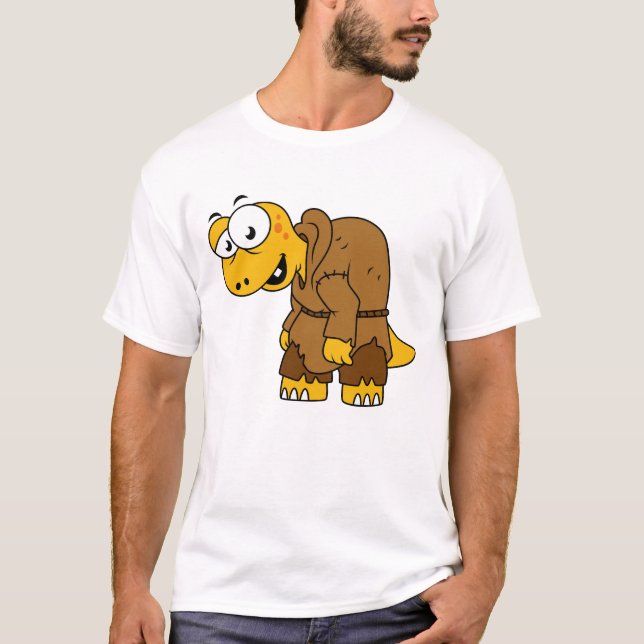 Camiseta Un jorobado de dinosaurio Personalizado. (Anverso)