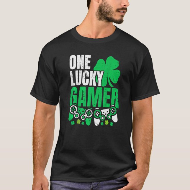 Camiseta Un jugador afortunado niños del Día de St Patricks (Anverso)