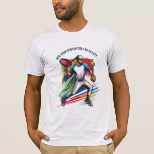 Camiseta Un jugador de póquer jugando al amante del béisbol