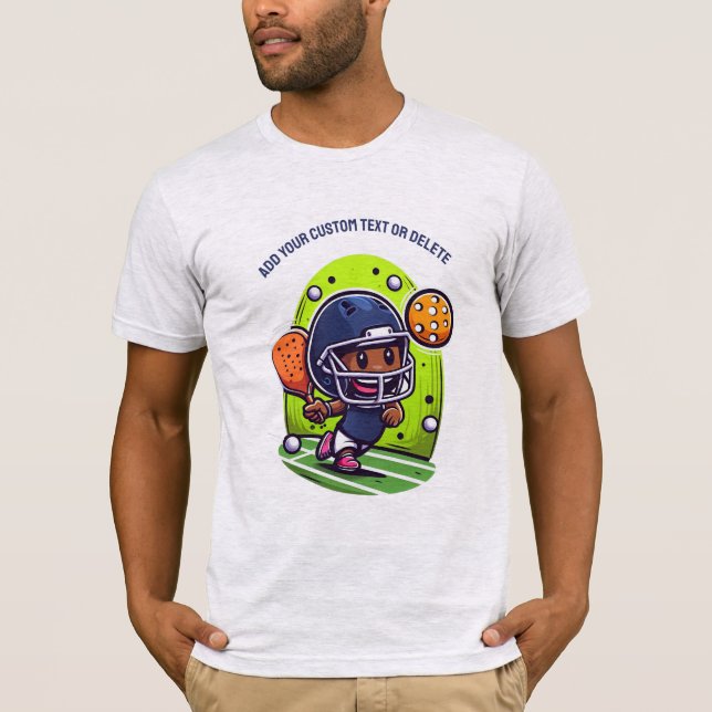 Camiseta Un jugador de póquer multideportivo jugando al fút (Anverso)
