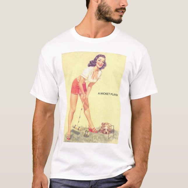 Camiseta Un jugador del wicket (Anverso)