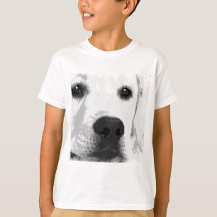 Camiseta Un labrador retriever blanco y negro