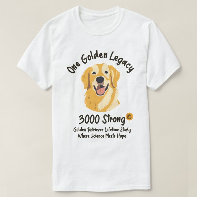 Camiseta Un legado dorado - luz (Diseño del anverso)