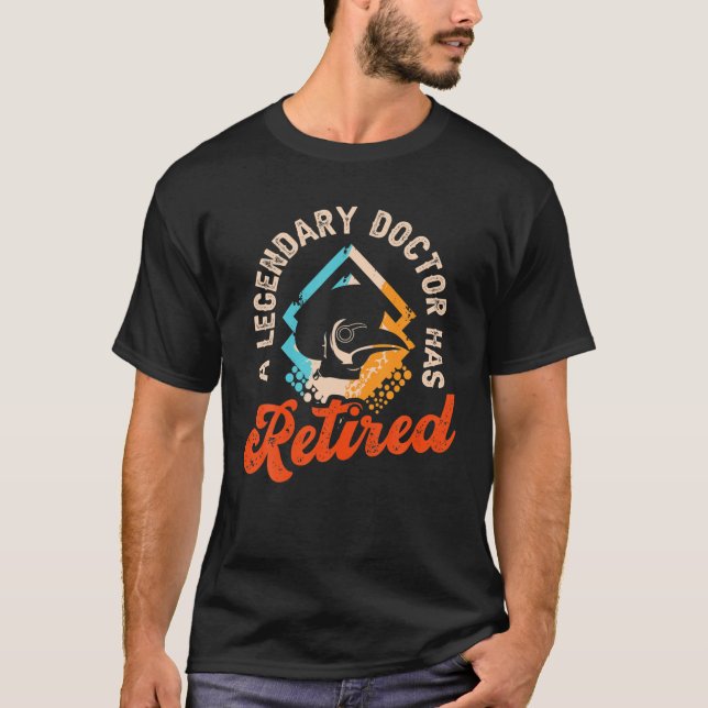 Camiseta Un legendario Médica ha retirado la marejada de En (Anverso)
