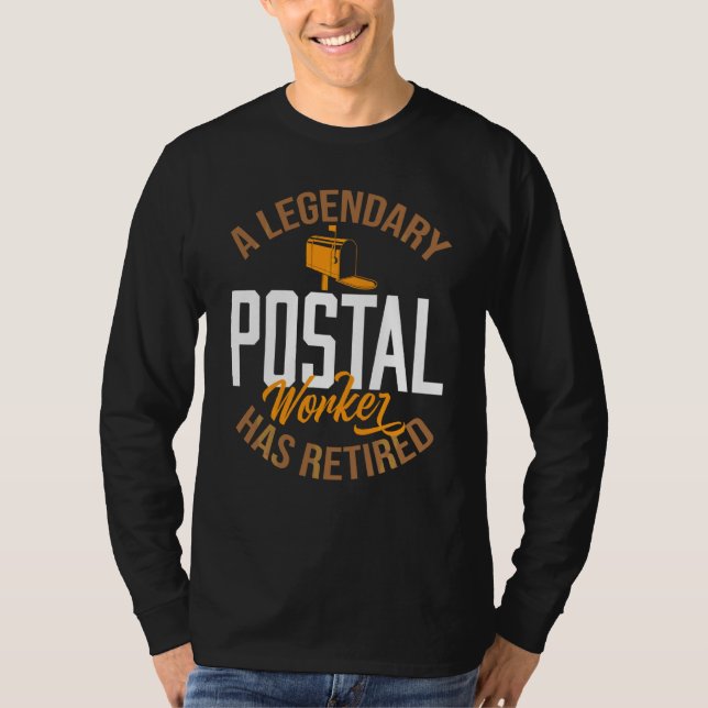 Camiseta Un legendario trabajador postal ha retirado su tra (Anverso)