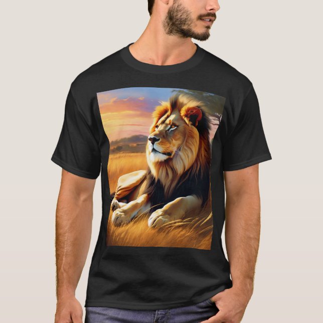 Camiseta Un león (Anverso)