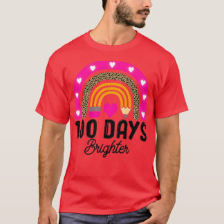 Camiseta Un leopardo arcoiris de 100 días más brillante