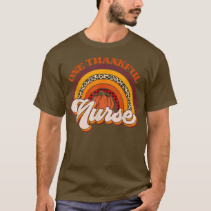 Camiseta Un leopardo retro una enfermera agradecida otoño g