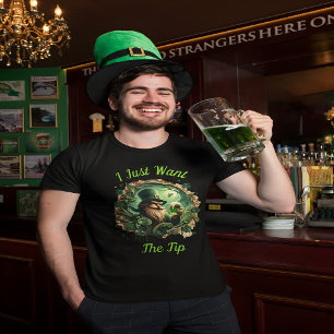 Camiseta Un Leprechaun Brillante Salvando Una Pinta