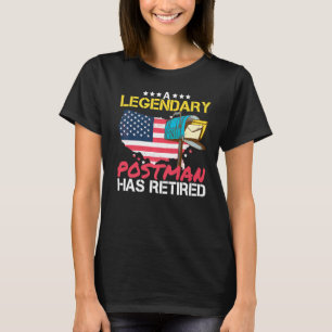 Camiseta Un Letrero Se Ha Retirado En Trabajo Postal I