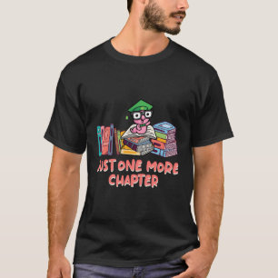 Camiseta Un libro de lectura de libro más en capítulo Litro