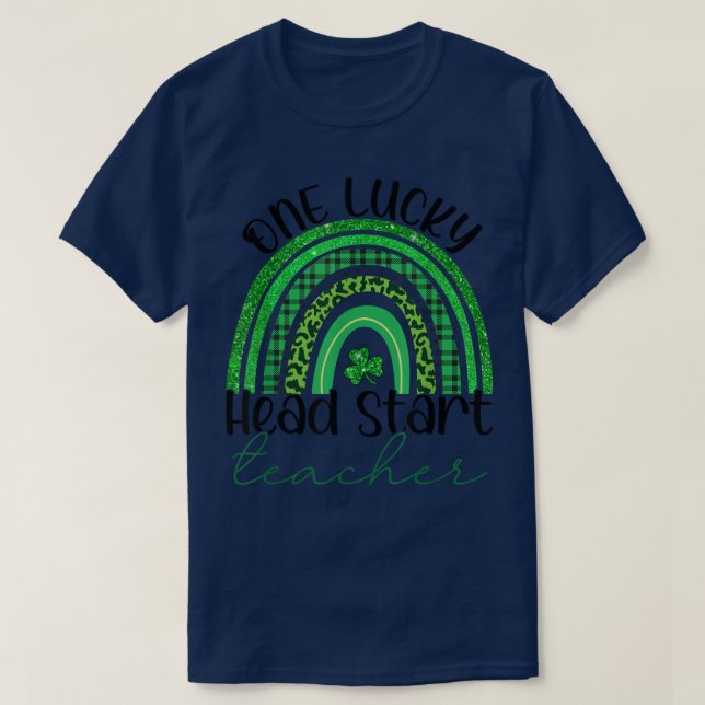 Camiseta Un líder afortunado comienza profesor Patricks Day (Diseño del anverso)