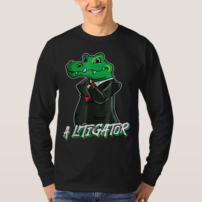 Camiseta Un Ligador De Abogados Litigador En Suit Tee (Anverso)