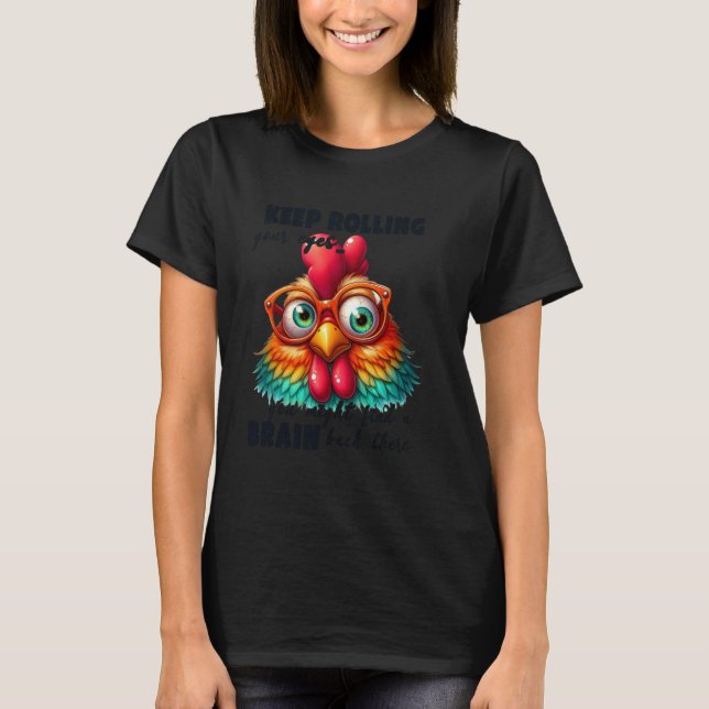 Camiseta un lindo animal de gallo para mujeres y chicas (Anverso)