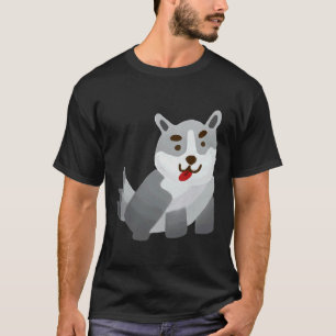 Camiseta Un lindo Chubby Siberian Husky