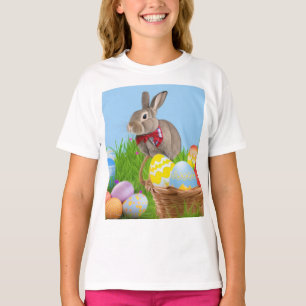 Camiseta Un lindo conejo de Pascua para un ánimo positivo
