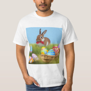 Camiseta Un lindo conejo de Pascua para un ánimo positivo