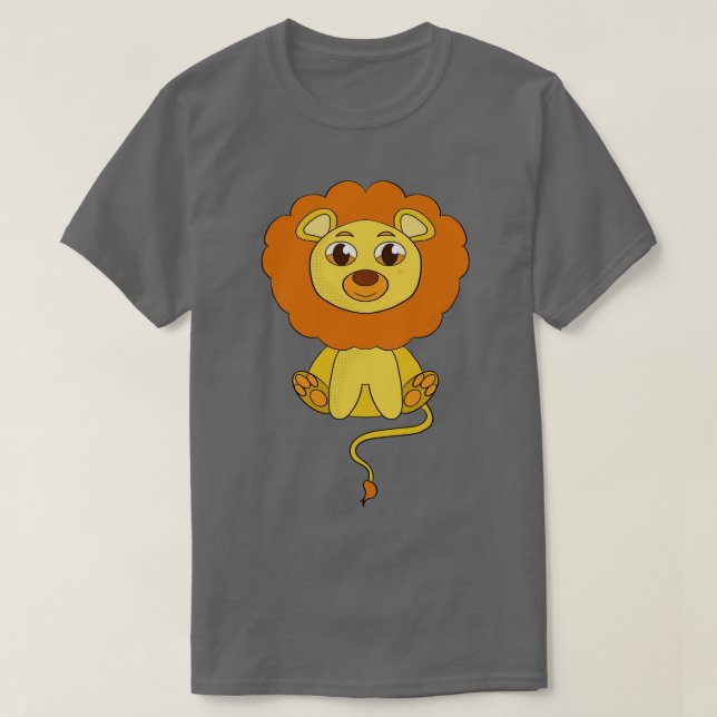 Camiseta Un lindo león bebé (Diseño del anverso)