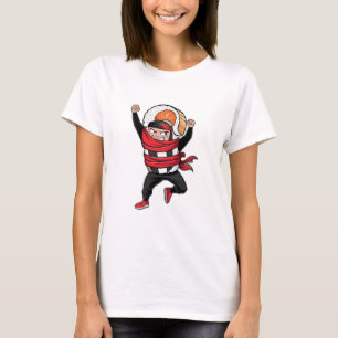 Camiseta Un lindo rollo de sushi con una bandana ninja, gol