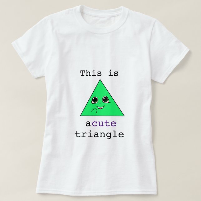 Camiseta Un lindo triángulo (Diseño del anverso)