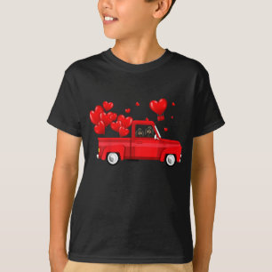 Camiseta Un lindo viajero viajando en camión rojo con amor 