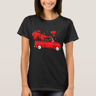Camiseta Un lindo viajero viajando en camión rojo con amor