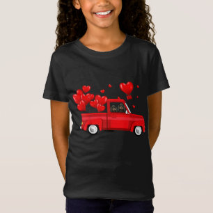 Camiseta Un lindo viajero viajando en camión rojo con amor 