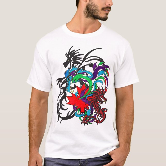 Camiseta Un lío de dragones (Anverso)