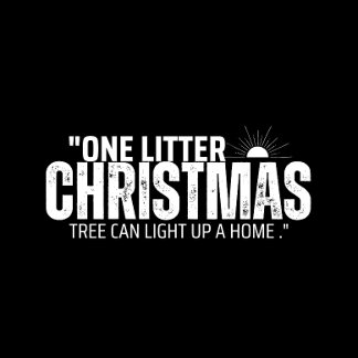 Camiseta Un litro de árbol de Navidad puede iluminar una ca