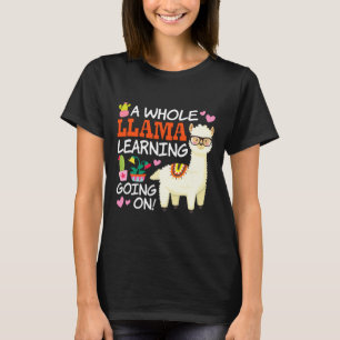 Camiseta Un Llama Aprendiendo Sucede Profesores Alumnos