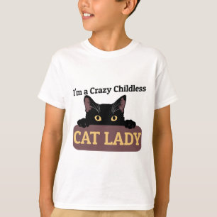 Camiseta Un loco gato sin niños Lady Kamala Harris 2024 Pre