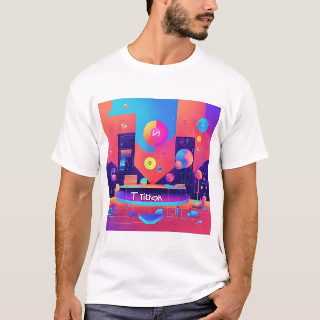 Camiseta Un logo para un canal informativo en tik tok (Anverso)